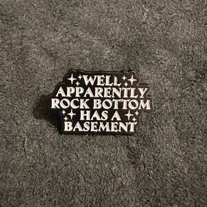 Cute Funny Basement Humor Lapel Pin